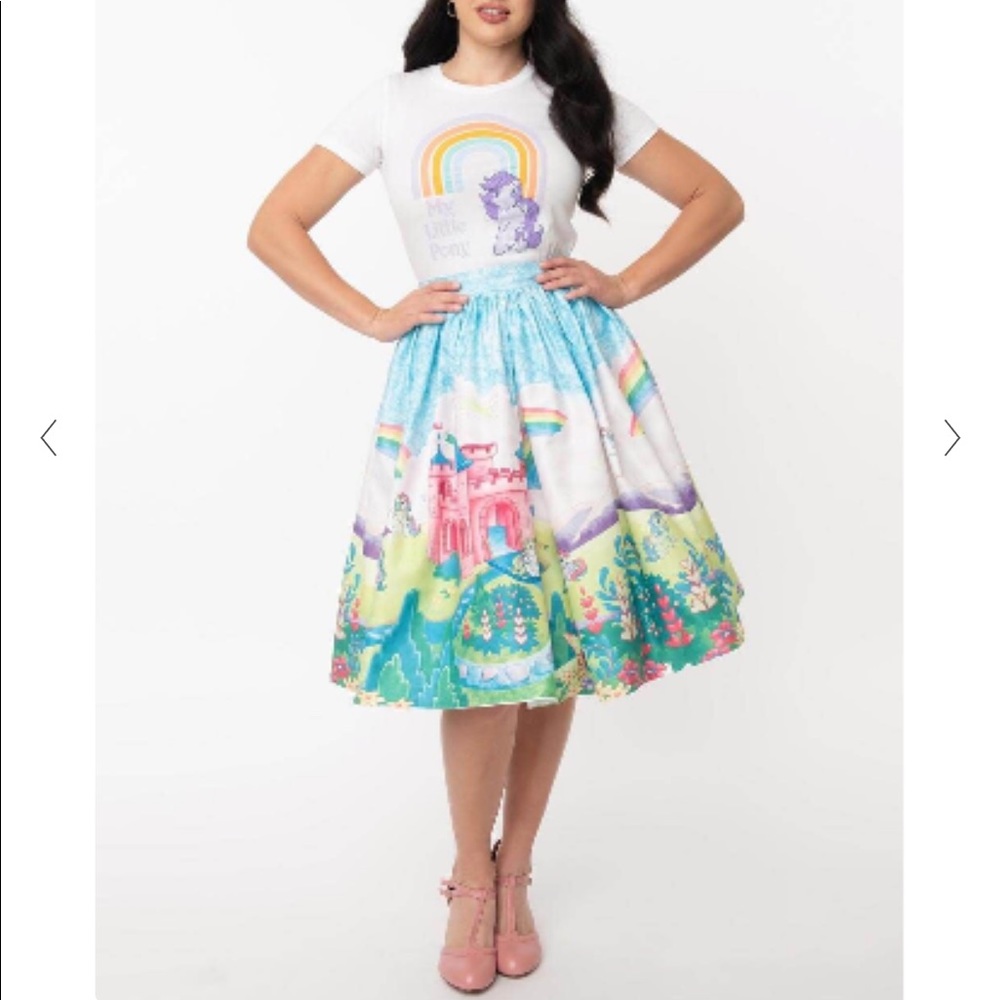 Unique Vintage x My Little Pony Dream Castle Skirt Size Medium NWOT!!!